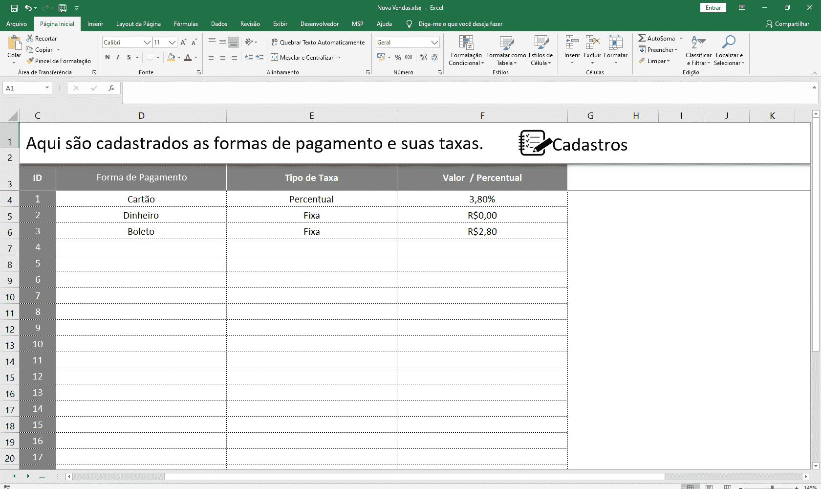 Planilha Controle de Vendas Metas Vendedor Clientes Relatórios