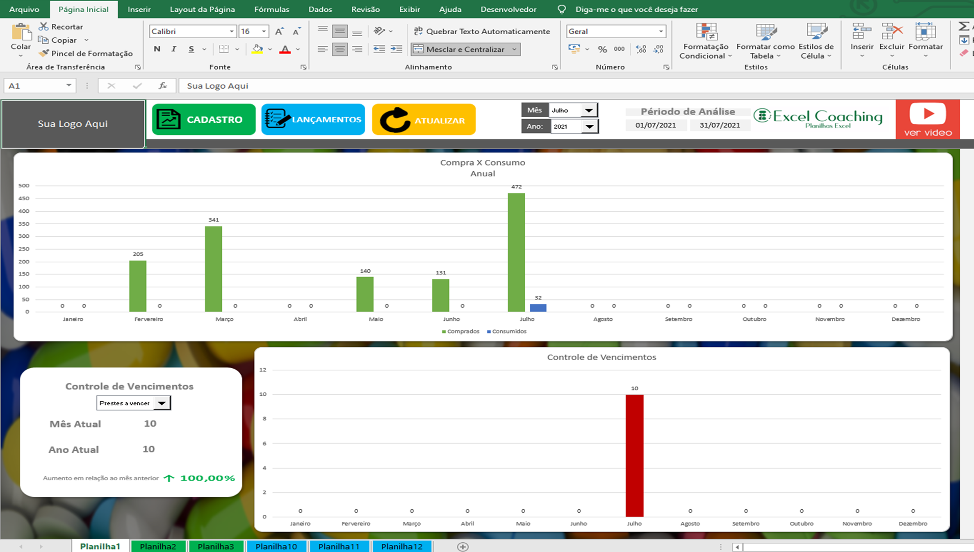 Planilha De Controle De Medicamentos Em Excel Vba Excel Avan Ado