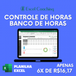 Planilha Controle de Horas Extras com Banco de Horas 6.0
