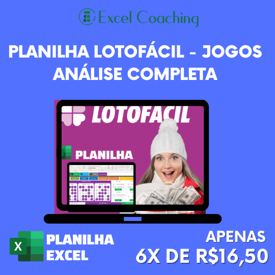 Planilha LotoFácil no Excel, Download Grátis