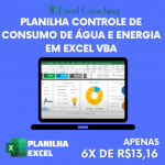 Planilha controle de consumo de agua e energia em excel